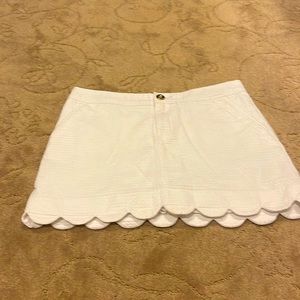 Lilly Pulitzer scalloped skort.